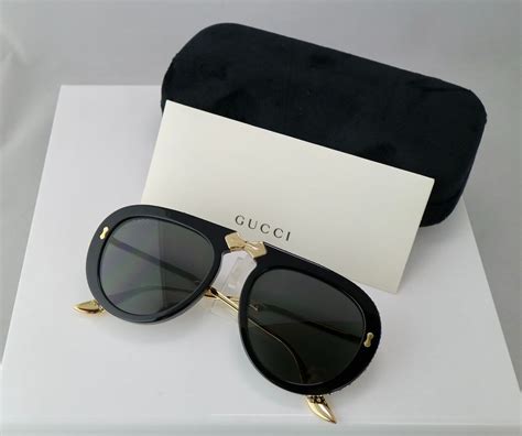 gucci metal aviator sunglasses|Gucci foldable aviator sunglasses.